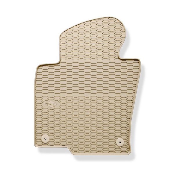 Rubberen matten voor de Volkswagen Passat B6 Sedan, Variant (2005-2010) - beige - 4 stuks