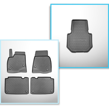 Set kofferbakmat en automatten TPE PREMIUM op maat gemaakt voor: Tesla Model S L