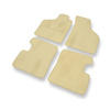 Velours automatten voor Renault Twingo I Hatchback (1992-2007) - beige