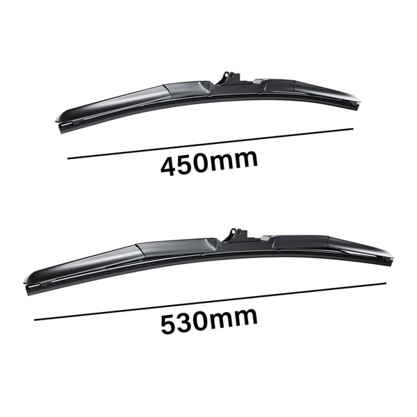 Auto ruitenwissers op de voorruit voor Toyota IQ Hatchback (11.2008-05.2014) - hybride bladen