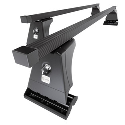 Basisrek voor het autodak voor Hyundai i30 I Hatchback (2007-2011) - zwart Imperiaal - bevestigingspunten - Staal