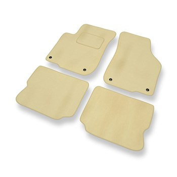 Velours automatten voor Seat Leon I Hatchback (1998-2006) - beige