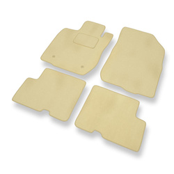 Velours automatten voor Dacia Logan I, II MPV (2004-2020) - beige