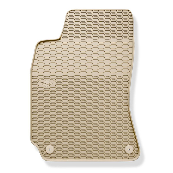 Rubberen matten voor de Volkswagen Passat B5 Sedan, Variant (1996-2005) - beige - 4 stuks