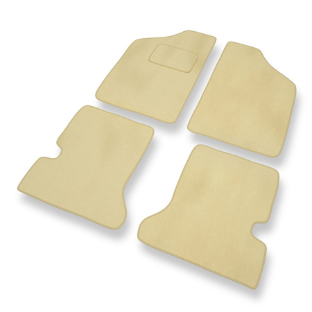 Velours automatten voor Fiat Cinquecento (1990-1998) - beige