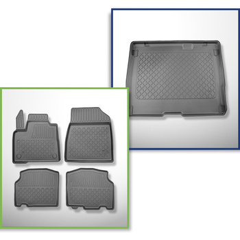 Set kofferbakmat en automatten TPE op maat gemaakt voor: Mercedes-Benz Citan W42
