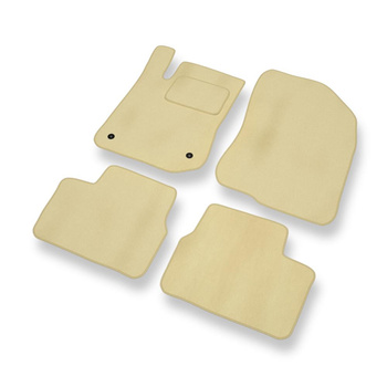 Velours automatten voor Peugeot 208 (2012-2019) - beige