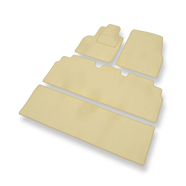 Velours automatten voor Renault Espace IV MPV (2002-2014) - beige