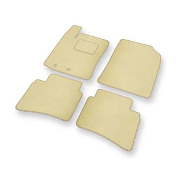 Velours automatten voor Kia Stonic Crossover (2017-....) - beige