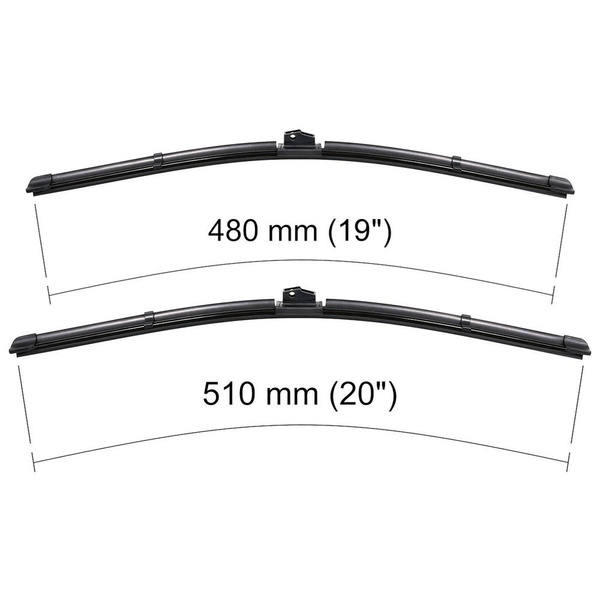 Auto ruitenwissers op de voorruit voor Mini Countryman R60 SUV (09.2010-2015) - vlak bladen