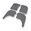 Velours automatten voor Toyota Hilux VI Pick-Up (1997-2005) - grijs