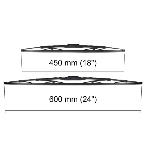 Auto ruitenwissers op de voorruit voor Citroen C3 I Hatchback, Cabriolet (01.2002-12.2009) - standaard bladen