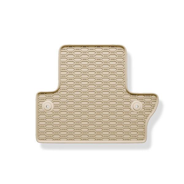 Rubberen matten voor de Volvo S60 II Sedan (2010-2019) - beige - 4 stuks