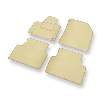 Velours automatten voor Citroen C5 Aircross SUV (2017-....) - beige