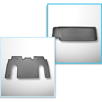 Set kofferbakmat en automatten TPE PREMIUM op maat gemaakt voor: Tesla Model X S