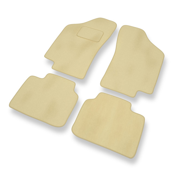 Velours automatten voor Fiat Tipo I Hatchback (1988-1995) - beige