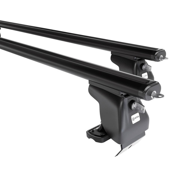 Basisrek voor het autodak voor Volvo C40 SUV (2022-....) - zwart Imperiaal - zonder bevestigingsmateriaal - Aluminium