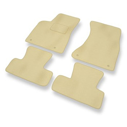 Velours automatten voor Audi Q5 I 8R SUV (2008-2016) - beige