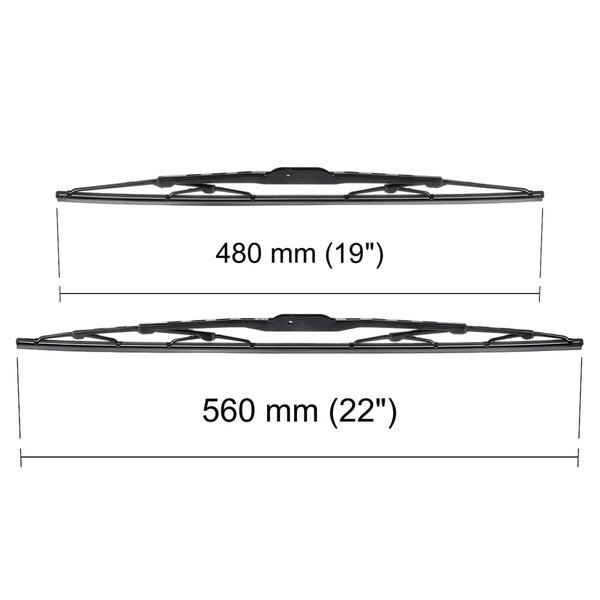 Auto ruitenwissers op de voorruit voor Ford Focus I Hatchback, Stationwagen, Sedan (08.1998-05.2005) - standaard bladen