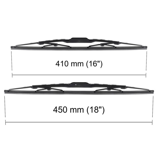 Auto ruitenwissers op de voorruit voor Suzuki Alto Hatchback (02.2002-12.2006) - standaard bladen