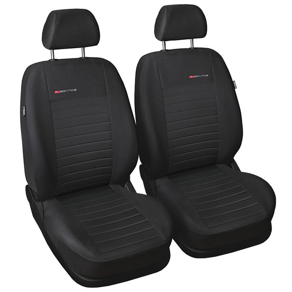 Op maat gemaakte hoezen voor Fiat Fiorino Bestelwagen (2009-2016) alleen de voorstoelen - twee enkele stoelen - pasvorm autostoelhoezen - autostoelbeschermer set - E4
