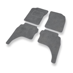 Velours automatten voor Toyota Hilux VI Pick-Up (1997-2005) - grijs