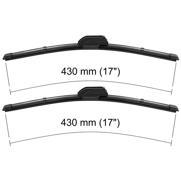 Auto ruitenwissers op de voorruit voor Hyundai Galloper SUV (12.1997-08.2001) - vlak bladen