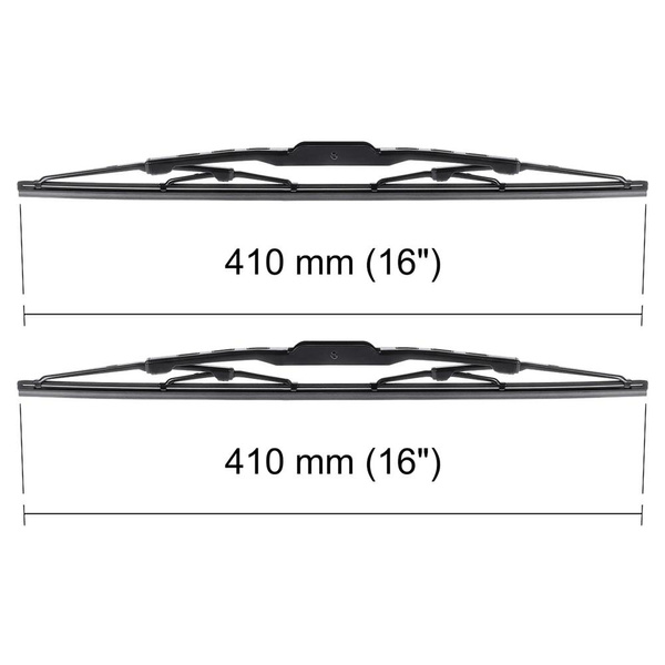 Auto ruitenwissers op de voorruit voor Toyota Hilux VI Pick-Up (1997-2005) - standaard bladen