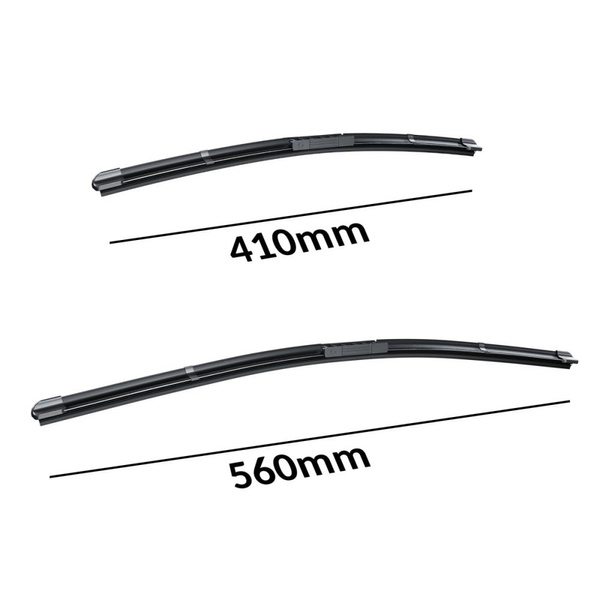 Auto ruitenwissers op de voorruit voor Ford Fiesta VI Hatchback (11.2001-09.2008) - vlak bladen