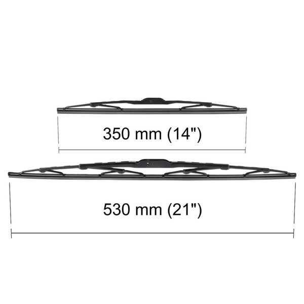 Auto ruitenwissers op de voorruit voor Nissan Micra K13 Hatchback, Cabriolet (07.2010-2017) - standaard bladen