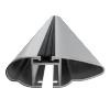 Basisrek voor het autodak voor Peugeot 5008 MPV (2009-2017) - zilver Imperiaal - bevestigingspunten - Aluminium