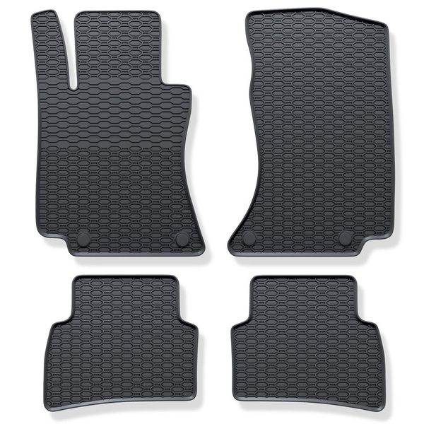 Rubberen matten voor de Mercedes-Benz E Klas W214 Stationwagen, Sedan (2023-....) - zwart - 4 stuks