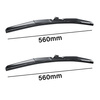 Auto ruitenwissers op de voorruit voor Dodge Challenger III Sedan (2007-....) - hybride bladen