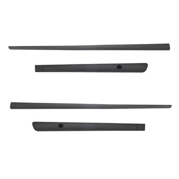 Zwarte zijlijsten voor Alfa Romeo 147 Hatchback (2000-2010) - (lengte: 984mm; 670mm)