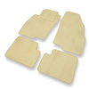 Velours automatten voor Fiat Grande Punto Hatchback, Bestelwagen (2005-2012) - beige
