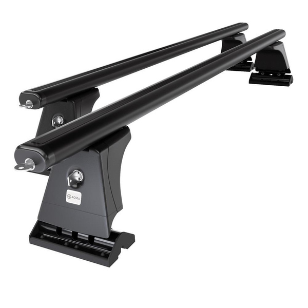 Basisrek voor het autodak voor BMW 1 E81 Hatchback (2007-2011) - zwart Imperiaal - bevestigingspunten - Aluminium