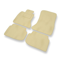 Velours automatten voor BMW 7 V F01/F02 Limousine (2008-2015) - beige