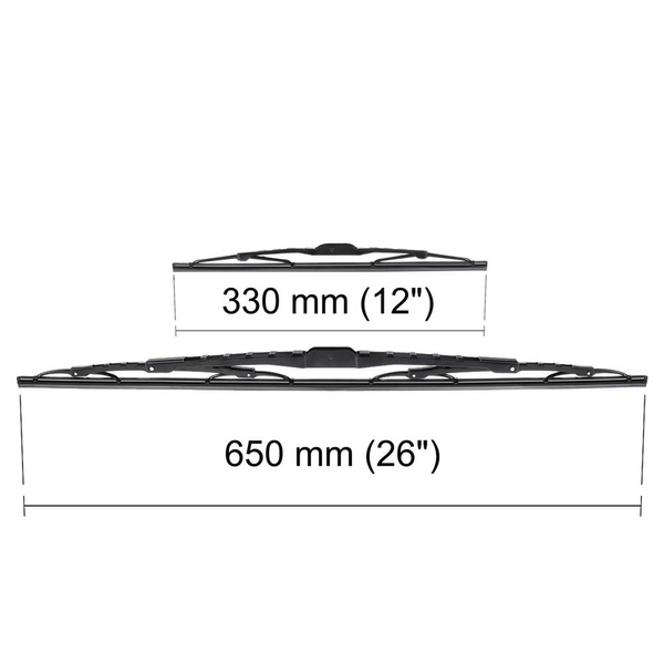 Auto ruitenwissers op de voorruit voor Honda Jazz III Hatchback (10.2008-12.2015) - standaard bladen