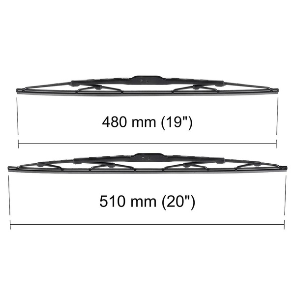 Auto ruitenwissers op de voorruit voor Toyota MR2 Coupé (1989-05.2006) - standaard bladen