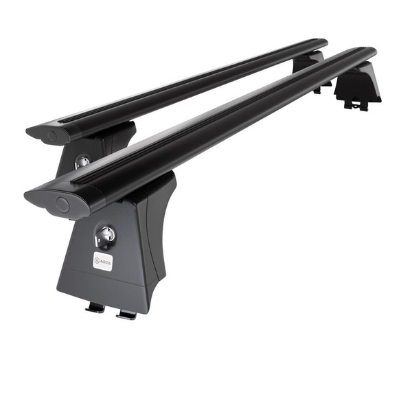 Basisrek voor het autodak voor Renault Scenic mk II MPV (2003-2008) - zwart Imperiaal - bevestigingspunten - Aluminium