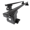 Basisrek voor het autodak voor Ford Focus mk II Stationwagen (2005-2007) - zwart Imperiaal - T-profiel - Staal