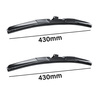 Auto ruitenwissers op de voorruit voor Hyundai Galloper SUV (12.1997-08.2001) - hybride bladen
