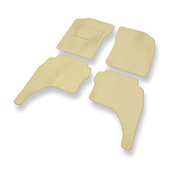 Velours automatten voor Toyota Hilux VI Pick-Up (1997-2005) - beige