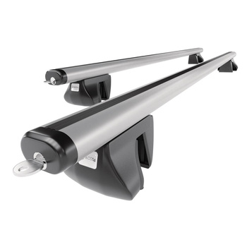 Basisrek voor het autodak voor Mitsubishi Pajero Sport SUV (2016-....) - zilver Imperiaal - geïntegreerde railing - Aluminium