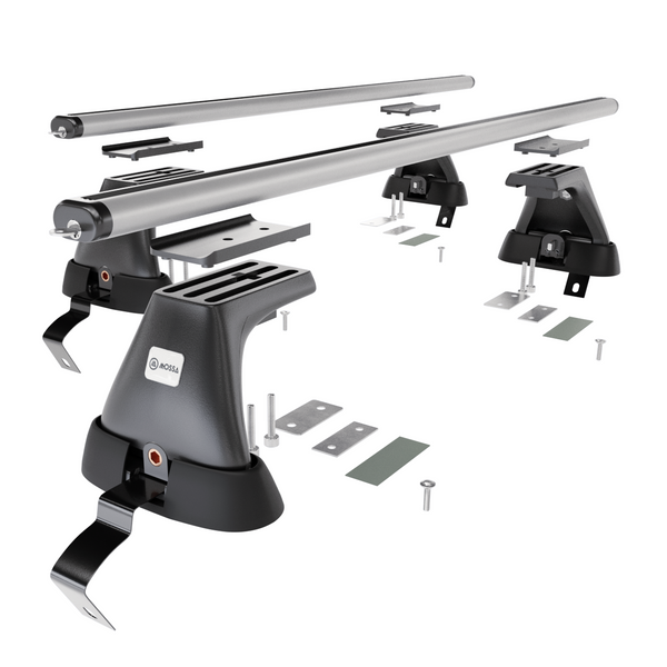 Basisrek voor het autodak voor Fiat Grande Punto Hatchback (2005-2010) - zilver Imperiaal - zonder bevestigingsmateriaal - Aluminium