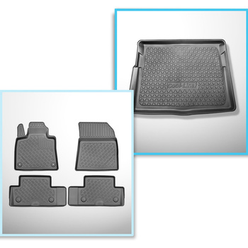 Set kofferbakmat en automatten TPE PREMIUM op maat gemaakt voor: Citroen C4 Pica