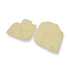 Velours automatten voor Honda City V Sedan (2009-2011) - beige