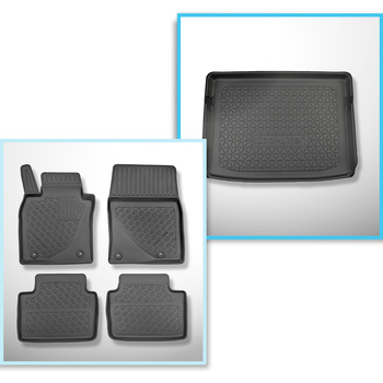 Set kofferbakmat en automatten TPE PREMIUM op maat gemaakt voor: Mazda CX-30 SUV