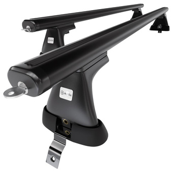 Basisrek voor het autodak voor Dacia Sandero mk I Hatchback (2007-2012) - zwart Imperiaal - zonder bevestigingsmateriaal - Aluminium