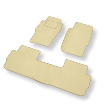 Velours automatten voor Nissan Patrol GR SUV (1998-2010) 5 deuren - beige